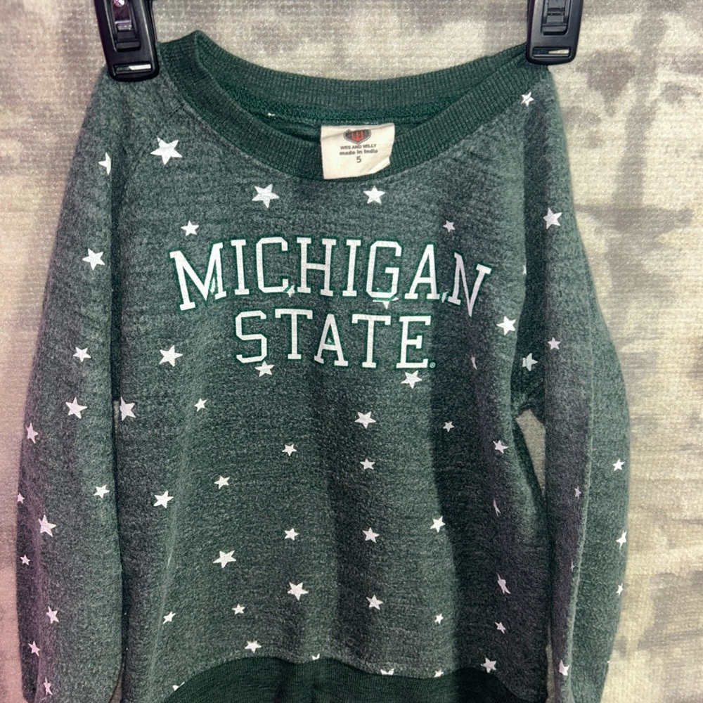 Wes and‎ Willy Green Star Sweater